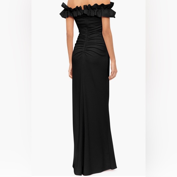 XSCAPE Evenings Ruched Ruffle Gown - Picture 2 of 5